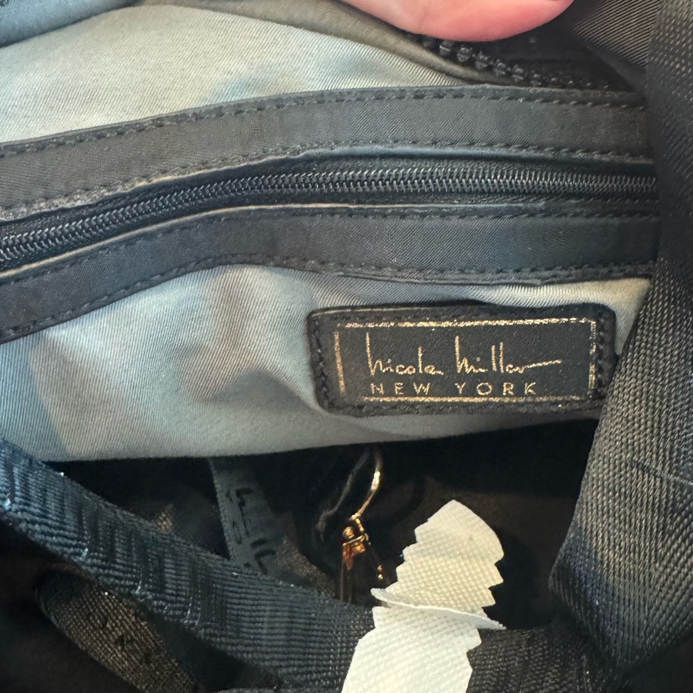 New! Nicole Miller Quilted Black Diaper Duffle Bag - Picture 13 of 13